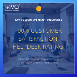 IVCi Receives 100% Rating for Customer Satisfaction for 2018
