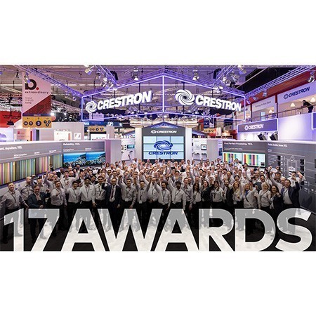Crestron Wins Company-Best 17 Industry Awards at Integrated Systems Europe 2019