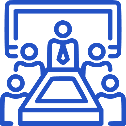 Icon of a video conferencing meeting