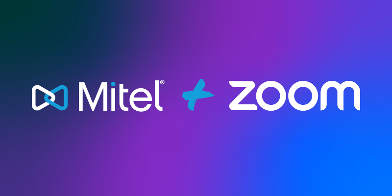 Zoom - Mitel Partnership (shows both logos)