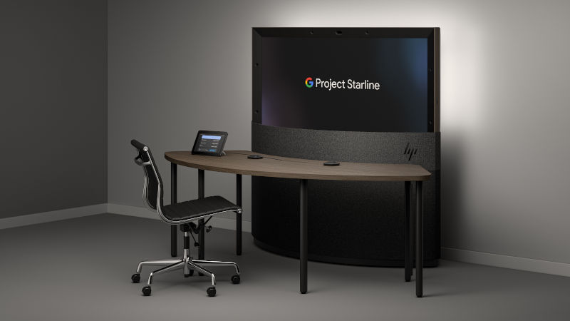 A First Look at the Project Starline x HP Product (picture courtesy of Google)