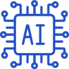 Icon Of An Ic With Ai (Artificial Intelligence) Label