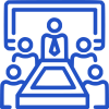 Icon Of A Video Conferencing Meeting